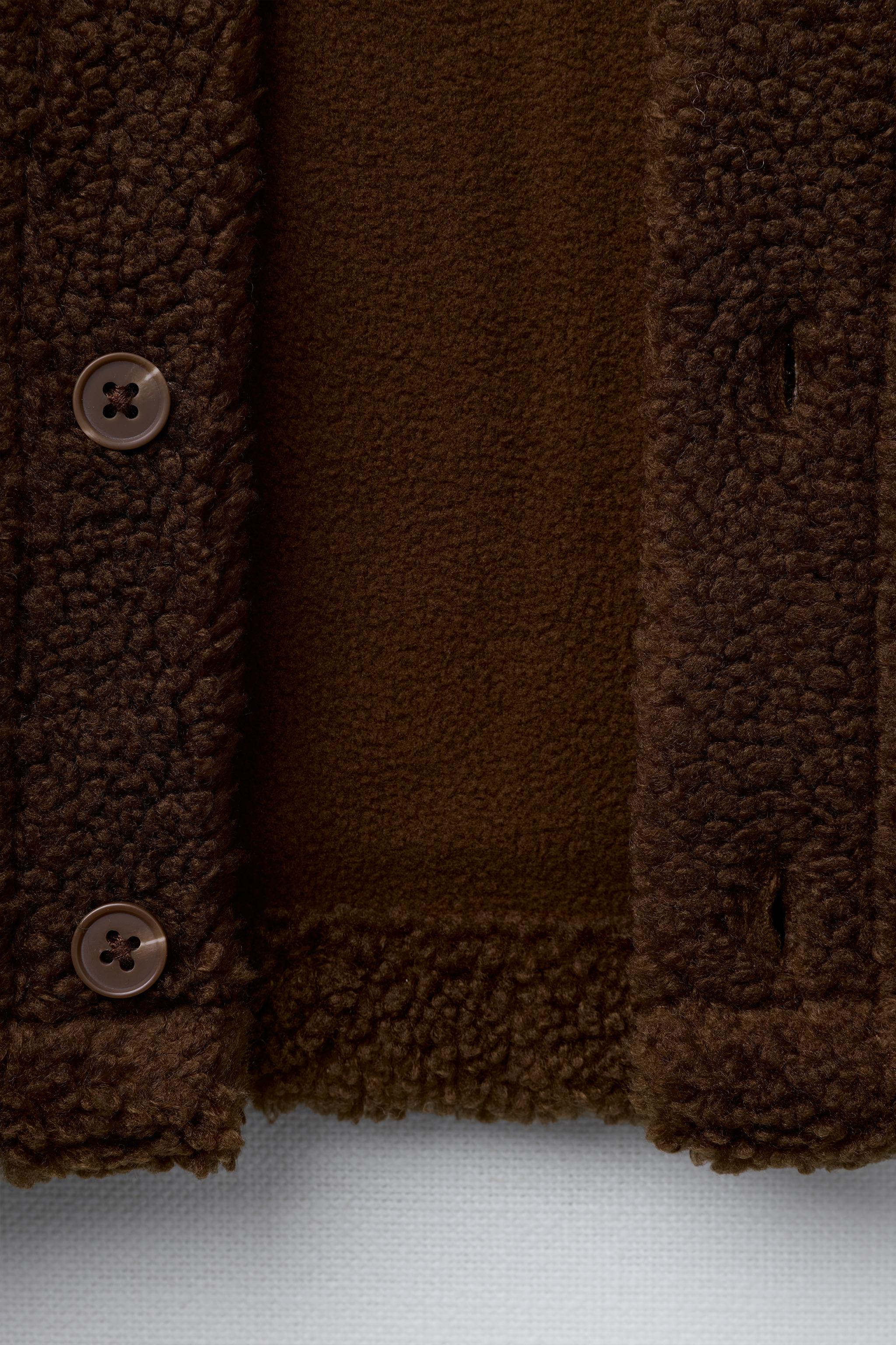 SURCHEMISE EFFET MOUTON BRODÉE